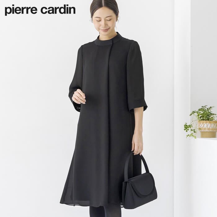 洗える｜前開きの夏用ワンピース 13号・ブラック｜東京ソワール