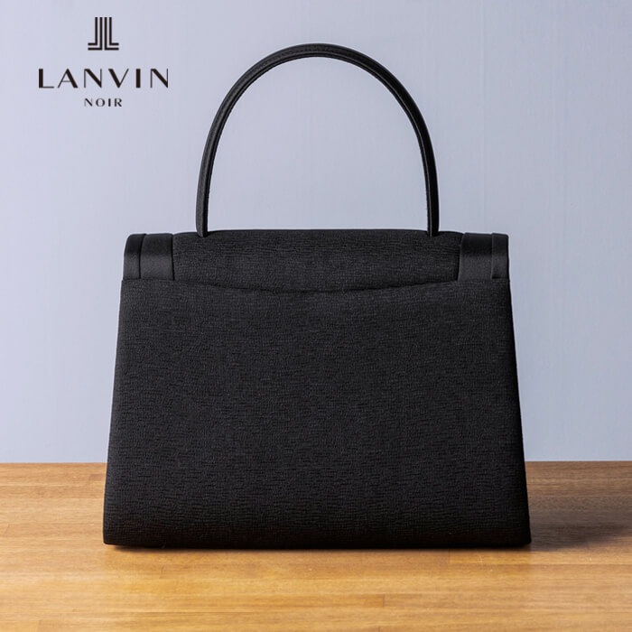 シルクジャカードのブラックバッグ ・ブラック｜東京ソワール