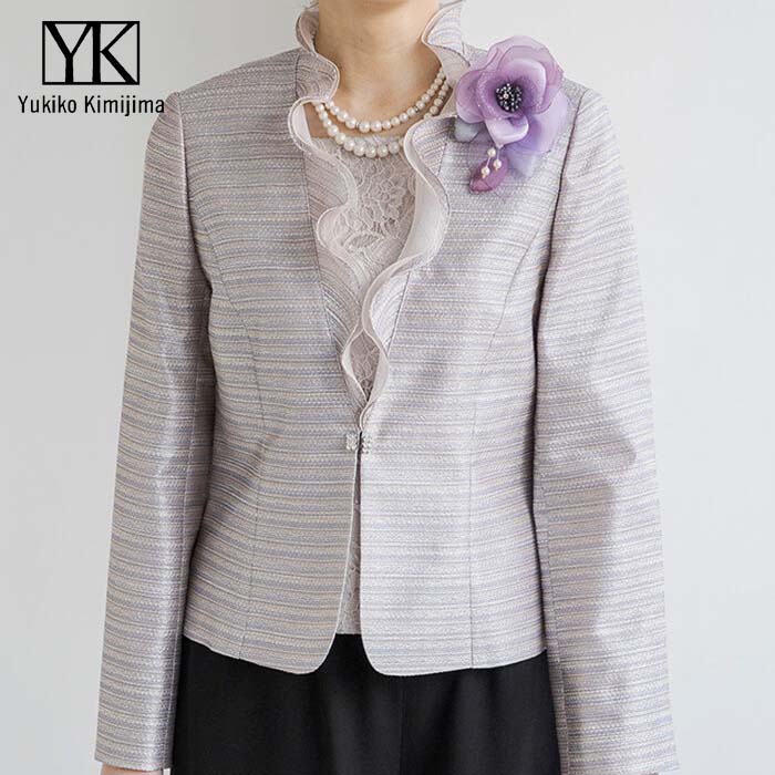 胸当て付きフォーマルジャケット 11号・ピンク｜東京ソワール