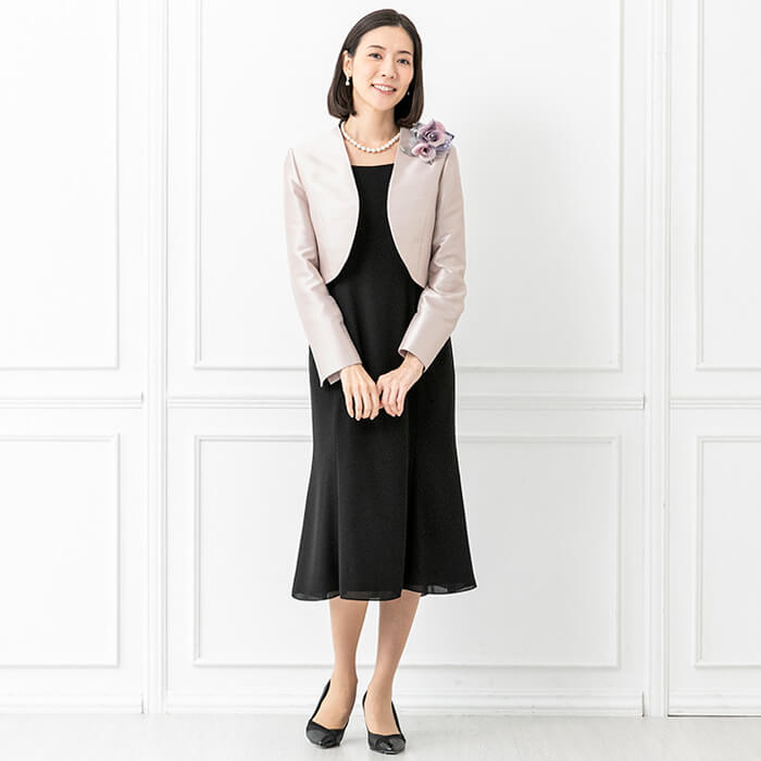 マーメイドラインのワンピース 17号・ブラック｜東京ソワール