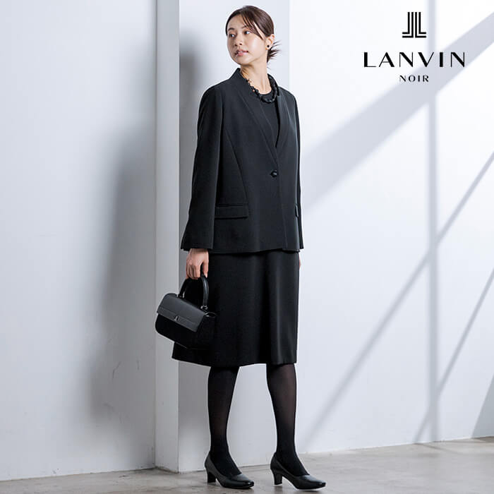 スリーブアクセントのフォーマルワンピース 9号・ブラック｜東京