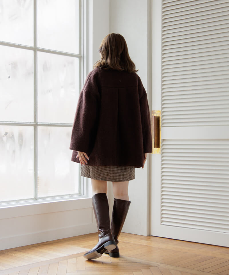 40%OFF】fluffy cocoon coat～ﾌﾗｯﾌｨｰｺｸｰﾝｺｰﾄ | flower／フラワー公式通販