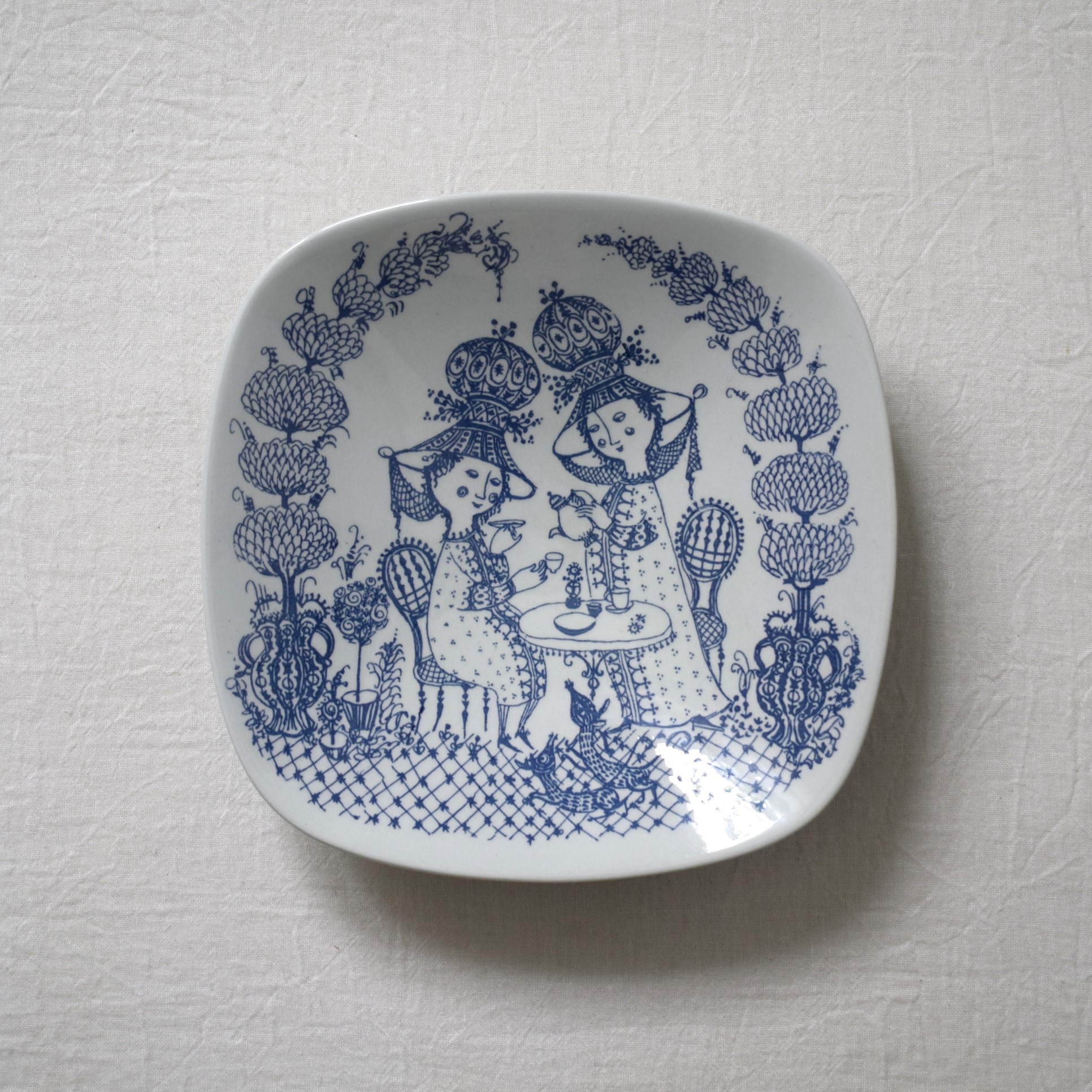 Tea for two・絵皿 / Bjorn Wiinblad / Nymolle・二モール | florantik