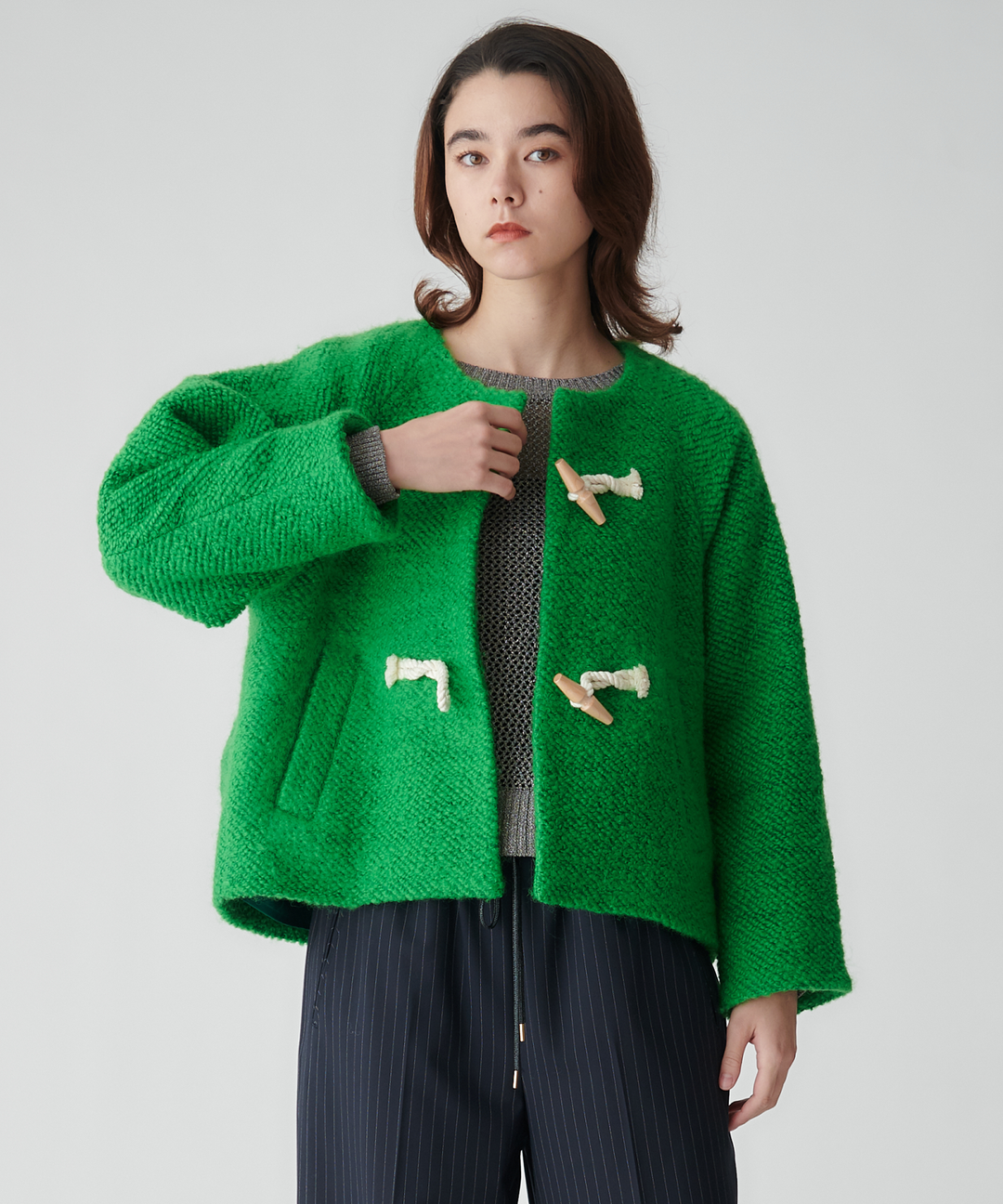 トグルボタンショートコート – FACE SANS FARD