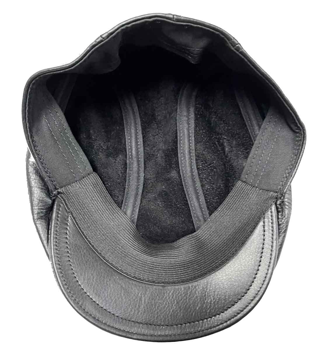 A--New York Hat Co. LAMBA 1900 Leather Ivy Cap, Style# 9250