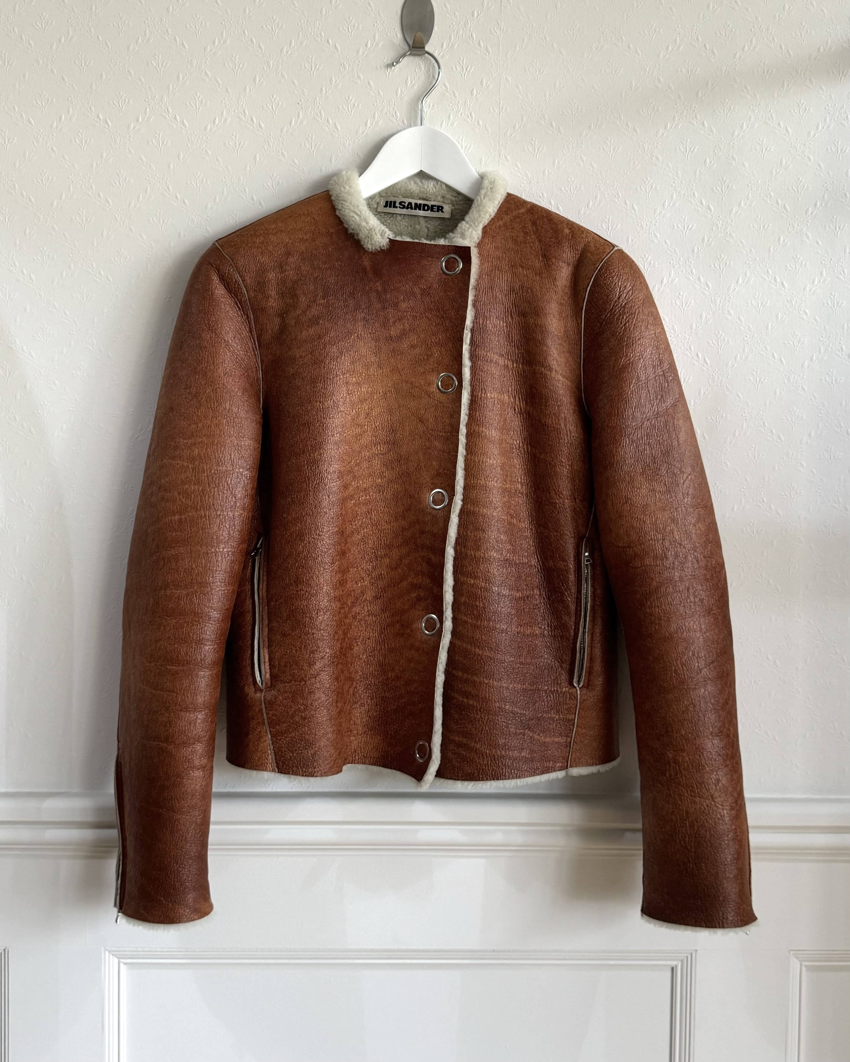 Jil Sander, 1990's Cropped Shearling Jacket - LA NAUSÉE