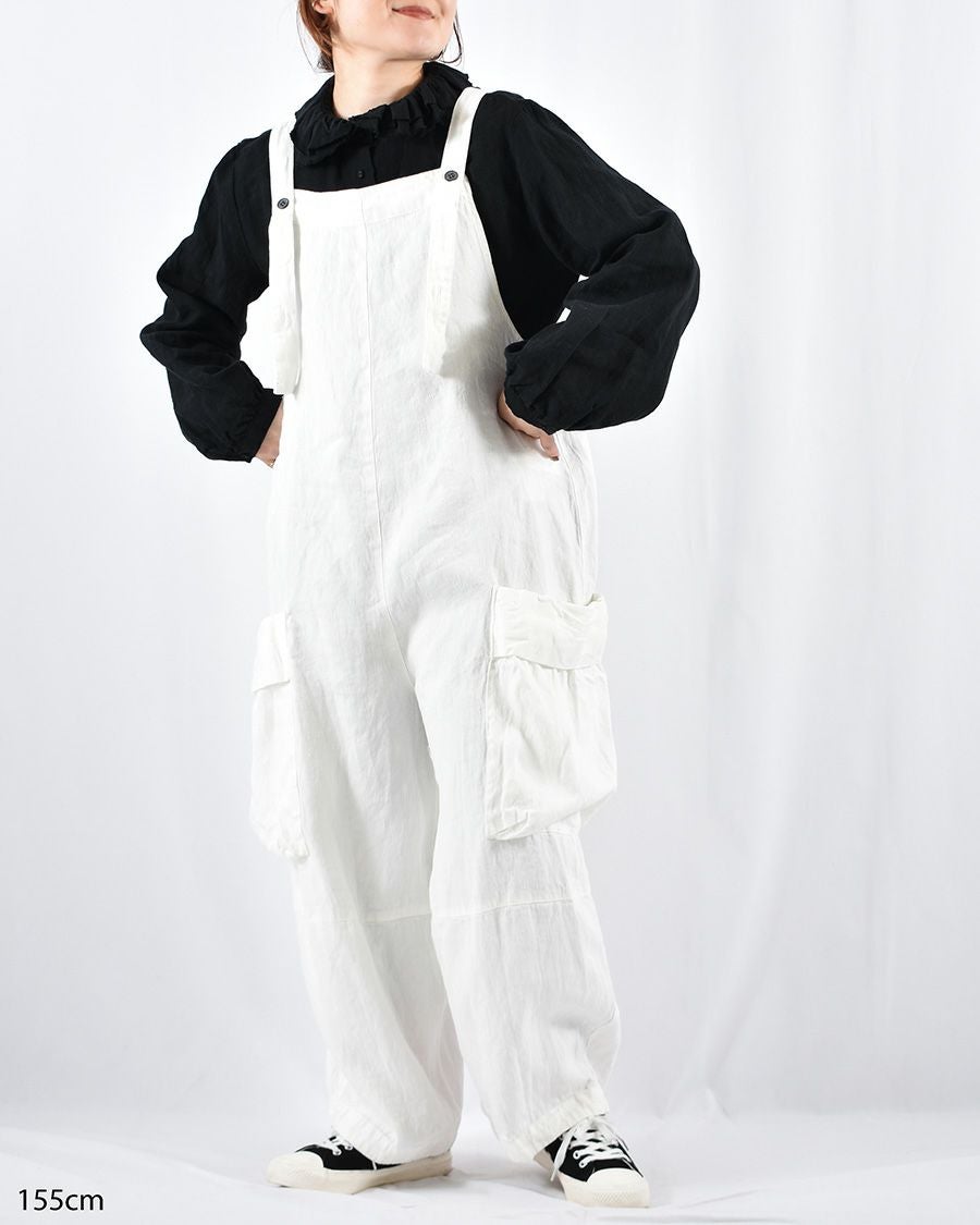 motomi.m リネンジャンパースカート | FRENCH Bleu .rooms