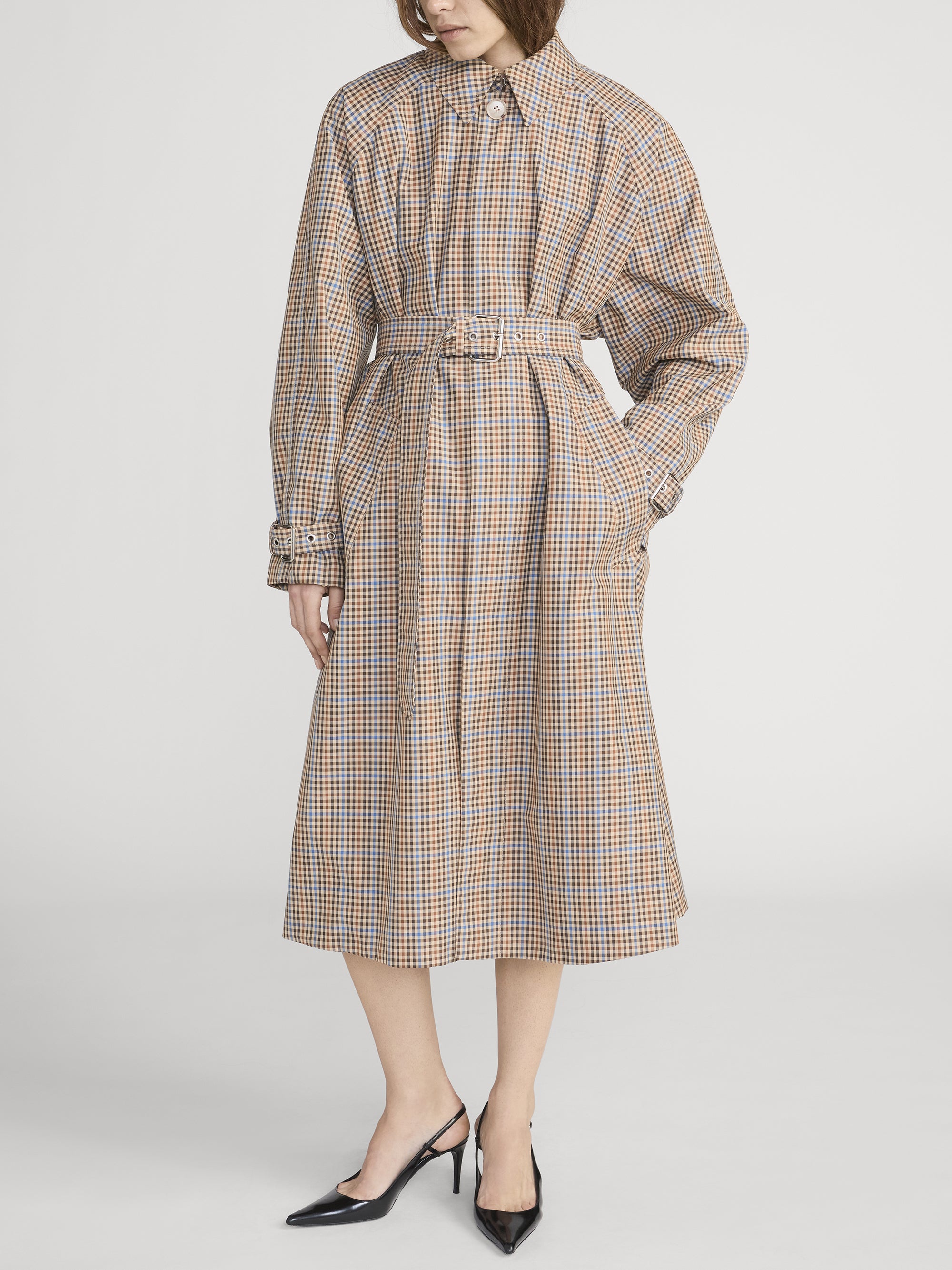 THE PLAID MAC COAT MOCHA CHECK