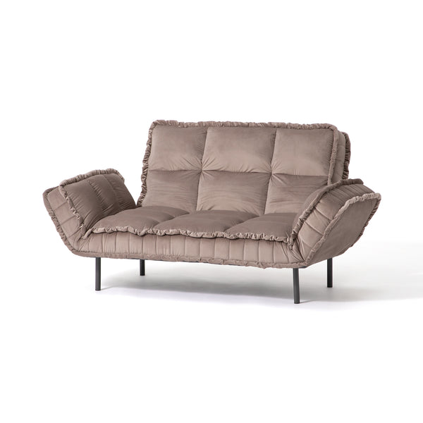 ピソラ コンパクトソファベッド 2 グレージュ（W1270～1720