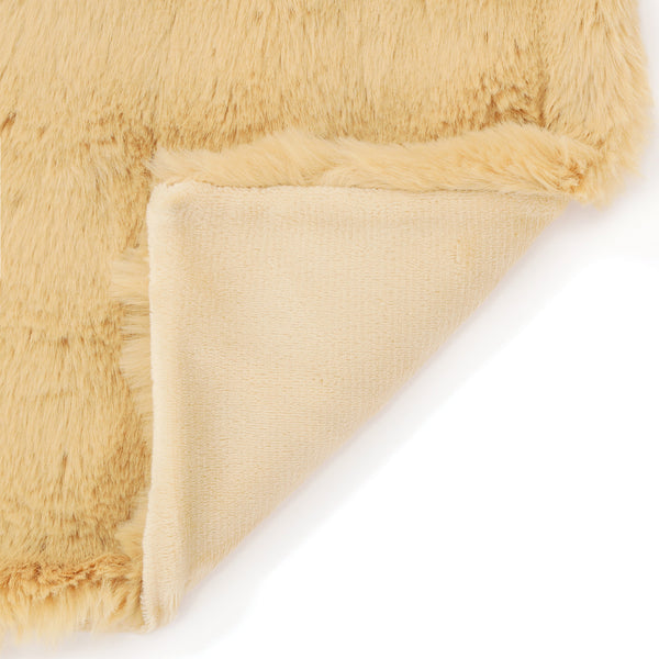 WARMY ポコモコファー 掛け布団カバー セミダブル イエロー