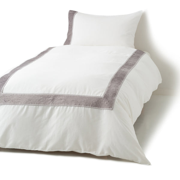 ヴェルツ 掛け布団カバー ダブル グレー（W1900×D2100mm