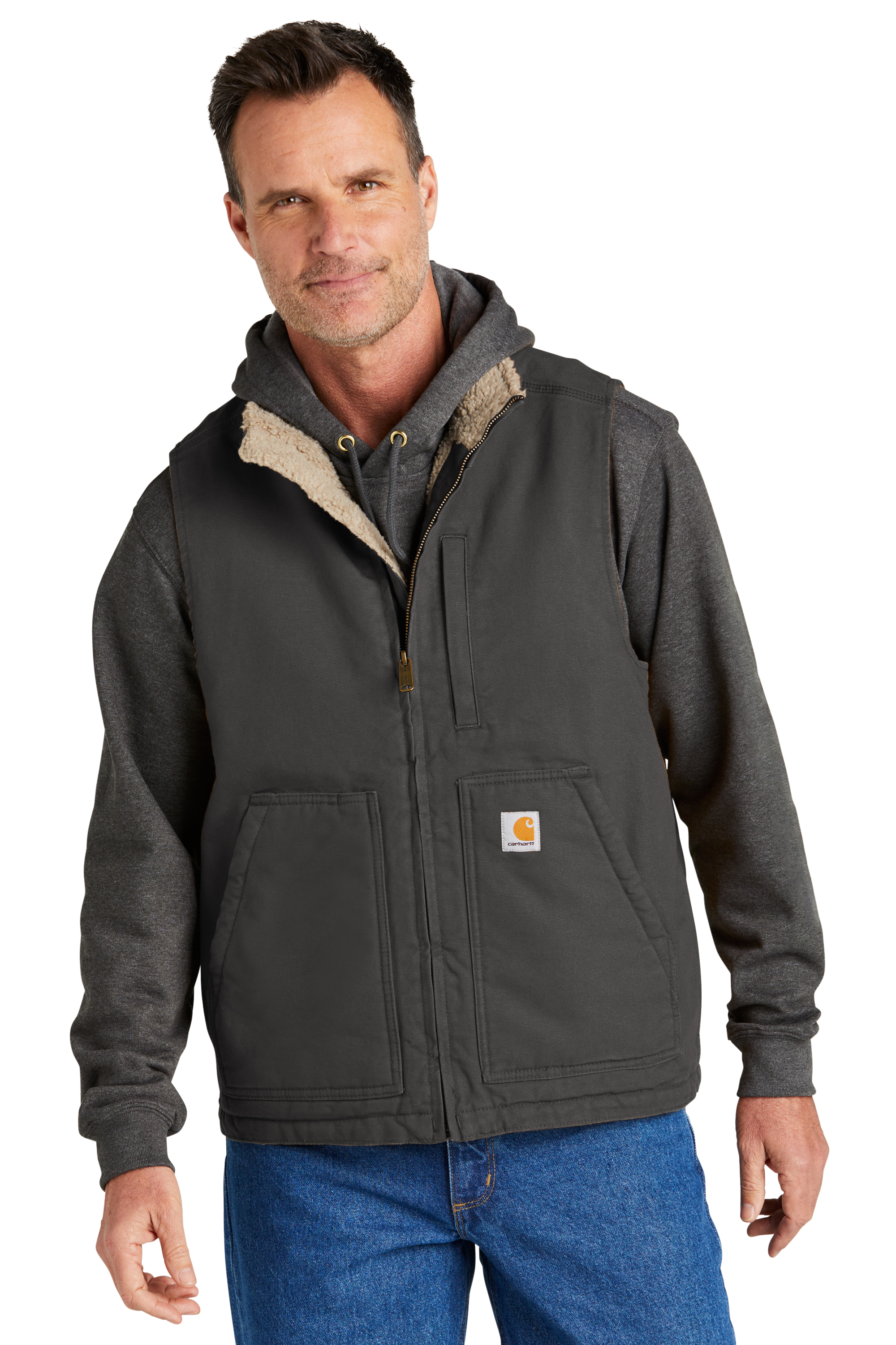 KFC Carhartt Sherpa-Lined Mock Neck Vest-KFC-CT104277