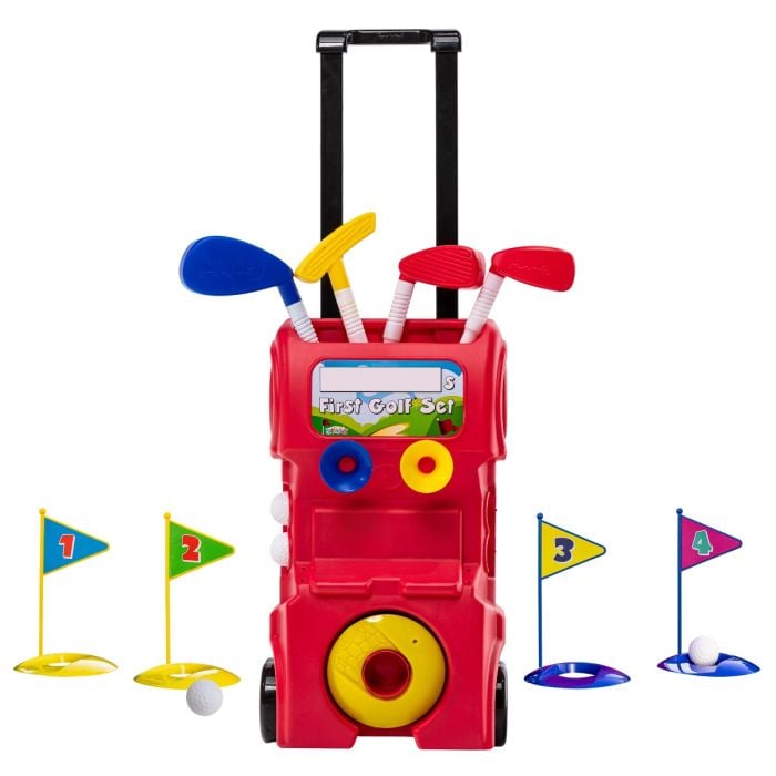 Franklin Sports Kids Toy Golf Set - MyFirst Plastic Golf Clubs +