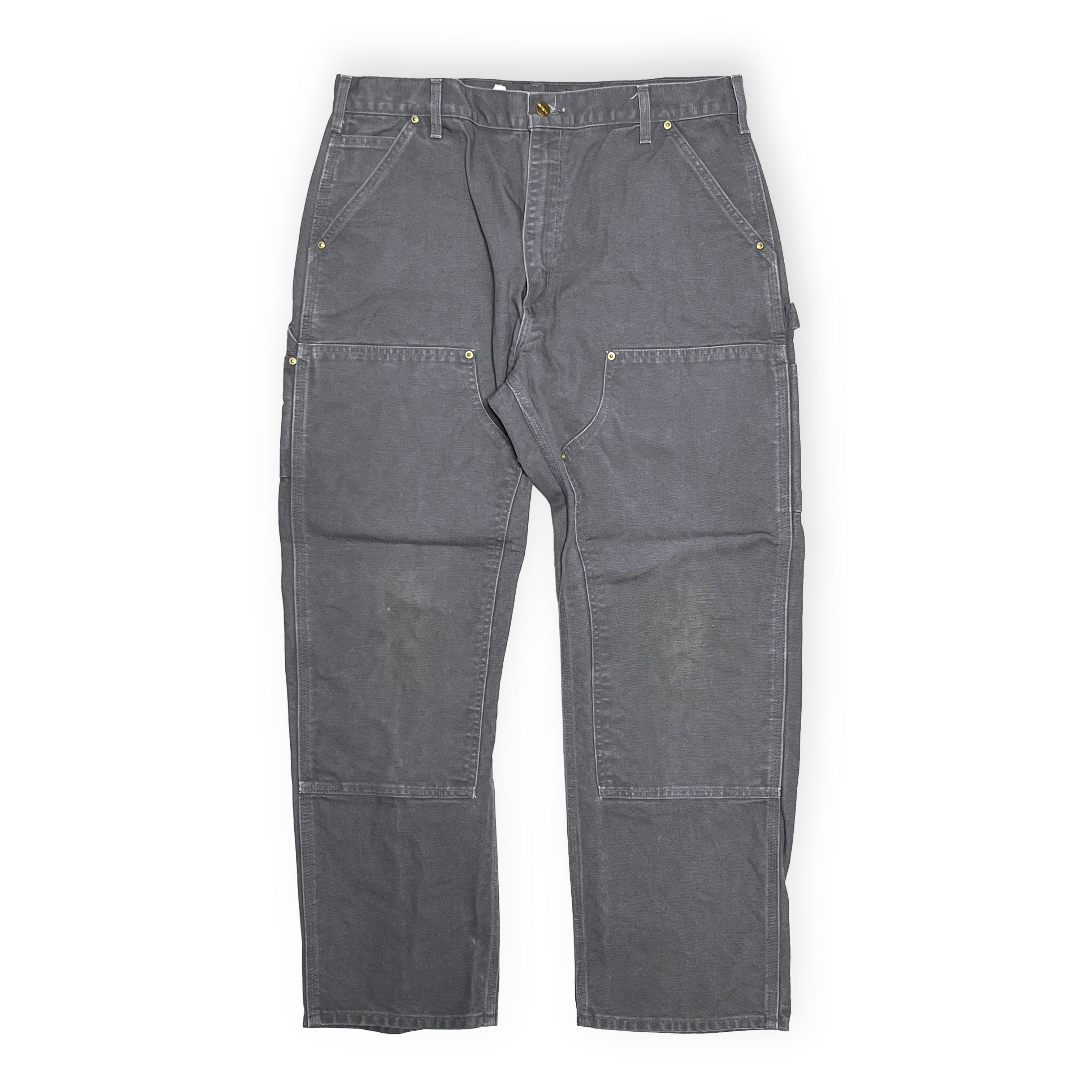 アメリカ製 Carhartt ダブルニー ペインターPT グレー Size (W36.5 L30