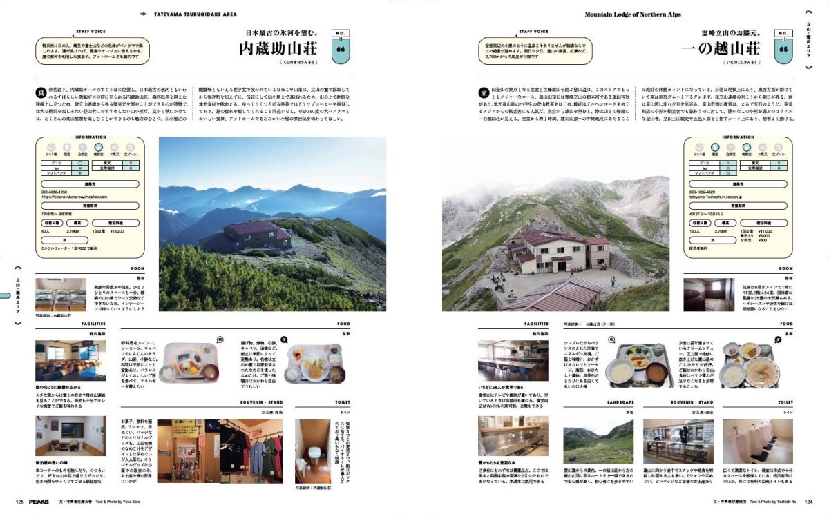 北アルプスの山小屋およそ100軒を大特集。『PEAKS No.167』は2024年7月