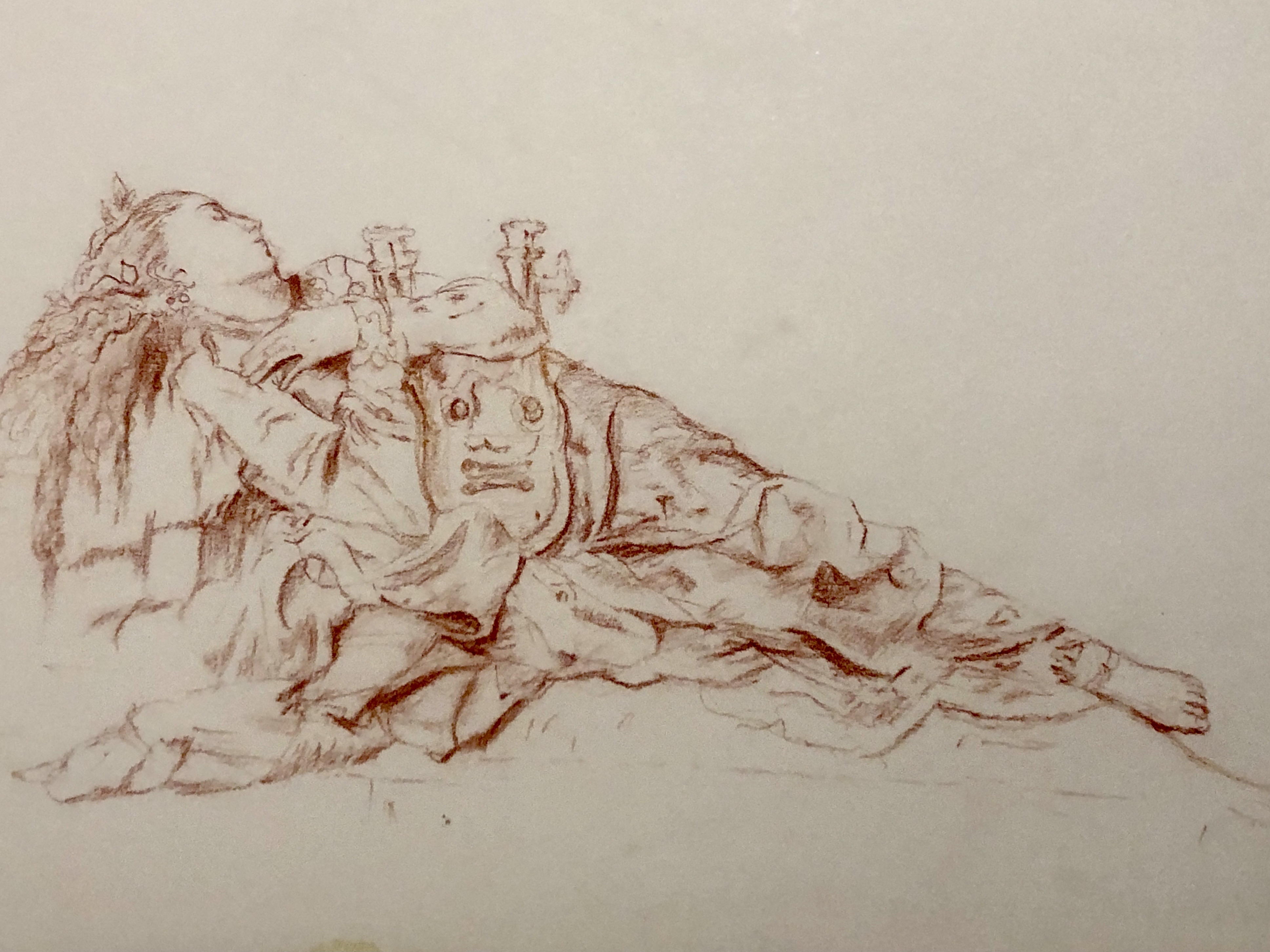 france vintage 邸宅のデッサン