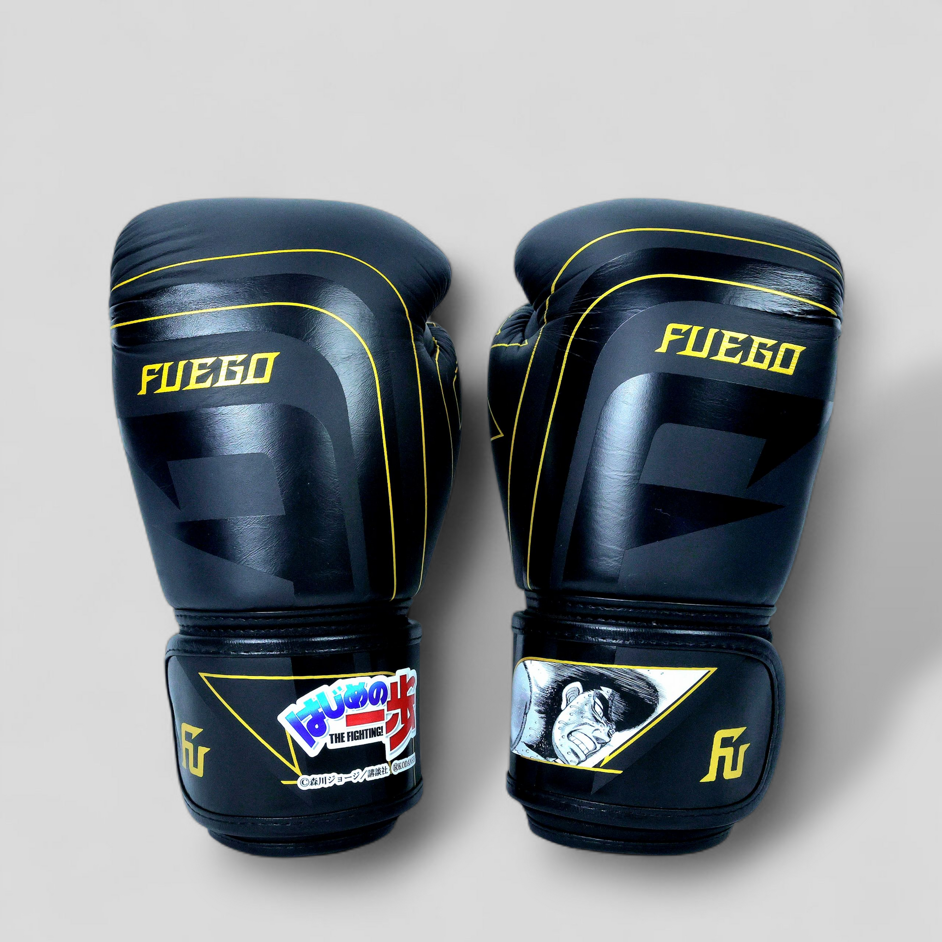 はじめの一歩×FUEGO ボクシンググローブ 鷹村守Ver. [Black✕Gold