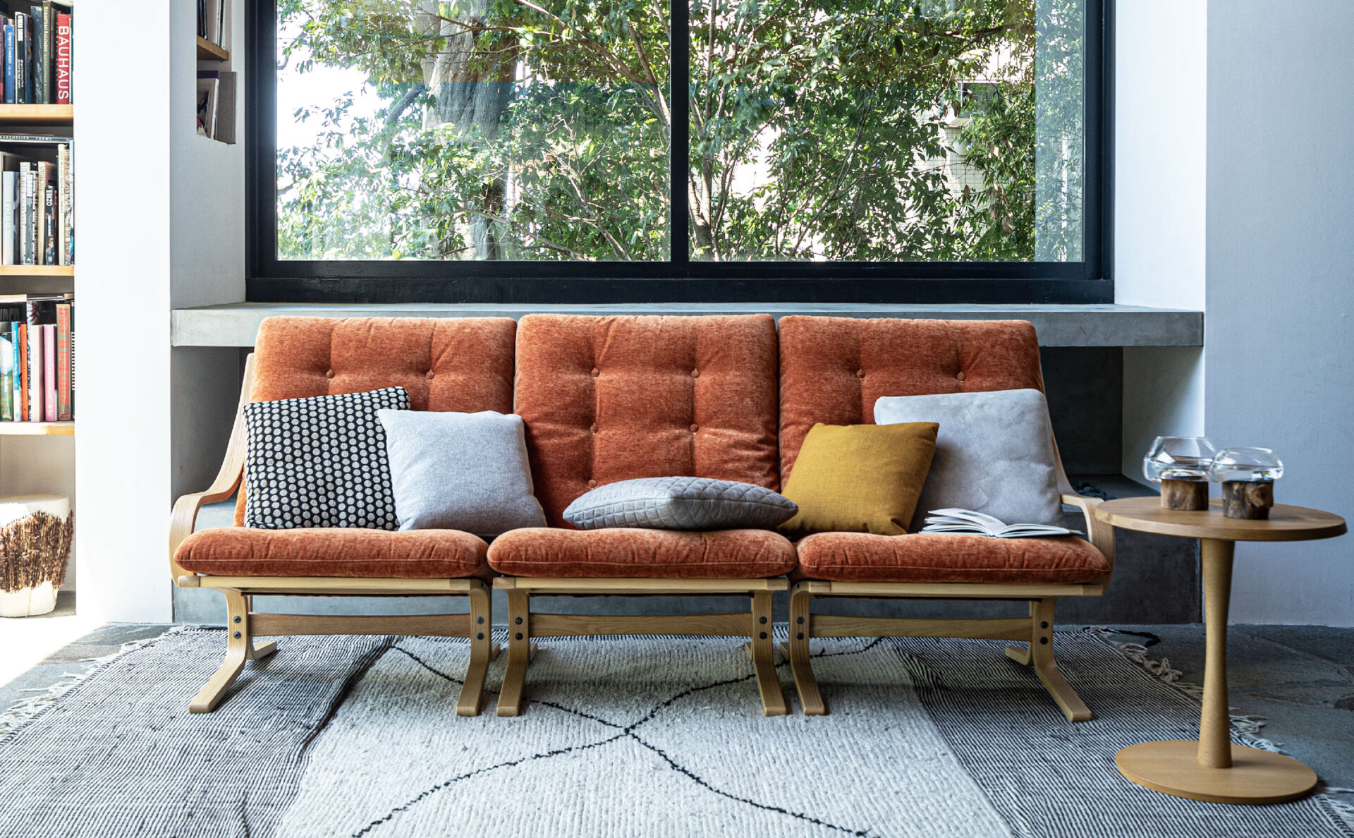 富士ファニチャー』FUJI FURNITUR ヴィンテージ レザーソファ 本革