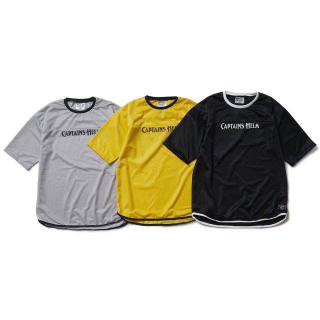Captains Helm [キャプテンズヘルム] LOGO DOUBLE MESH TEE [BLACK