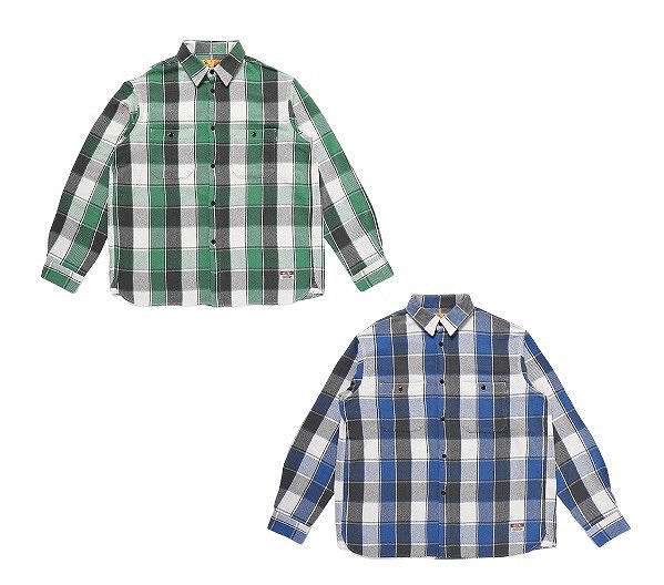 CHALLENGER [チャレンジャー] L/S BIG CHECK SHIRT L/Sビッグチェック