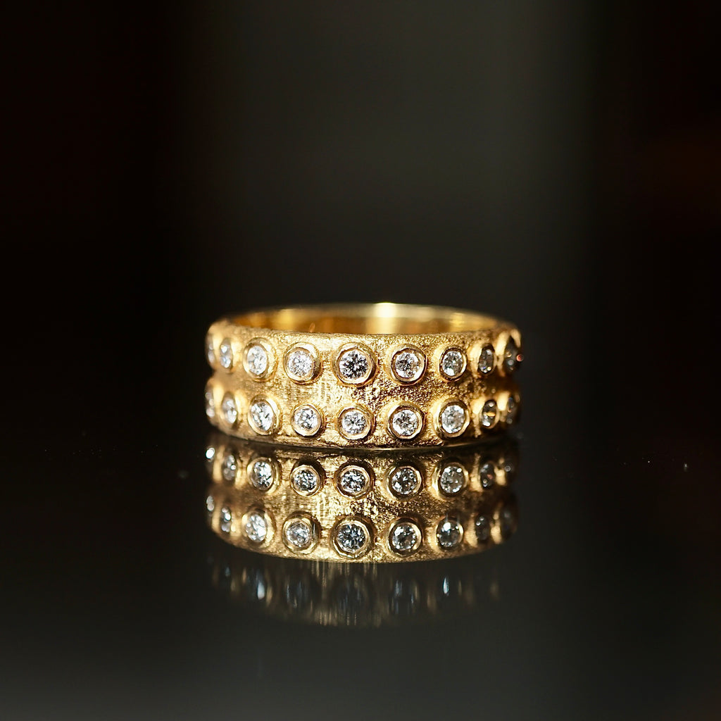 K18 diamond ring 13号 – Fuligo / Fuligoshed