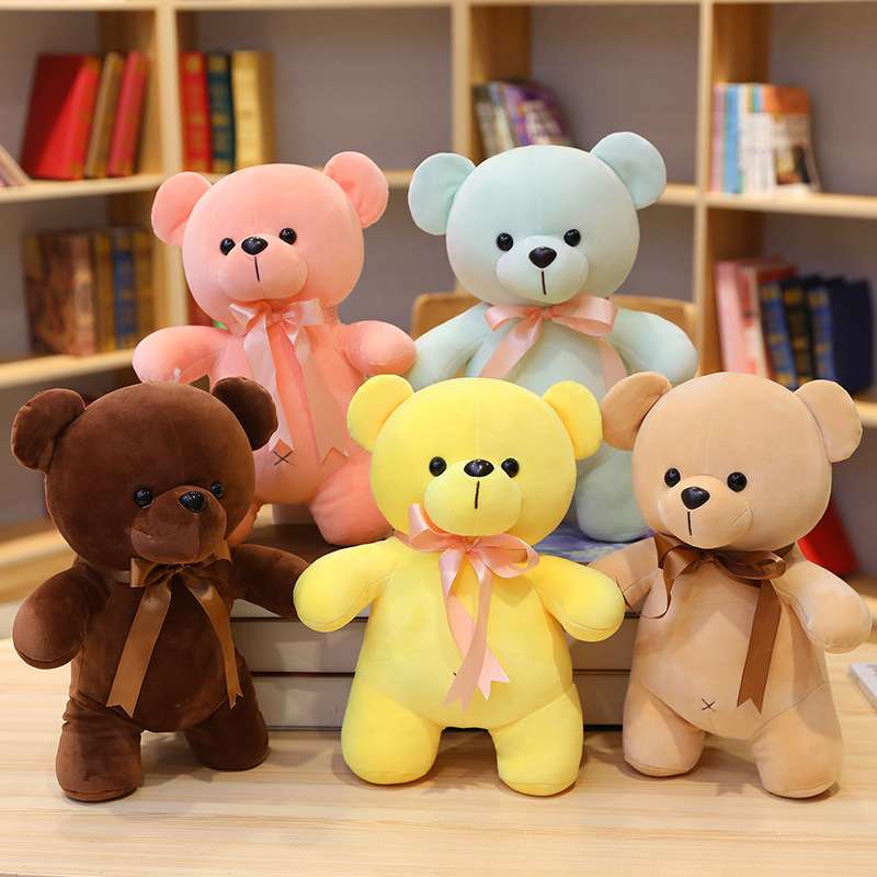 くまぬいぐるみ やわらか抱き心地のくまのぬいぐるみ くま カラフル(小