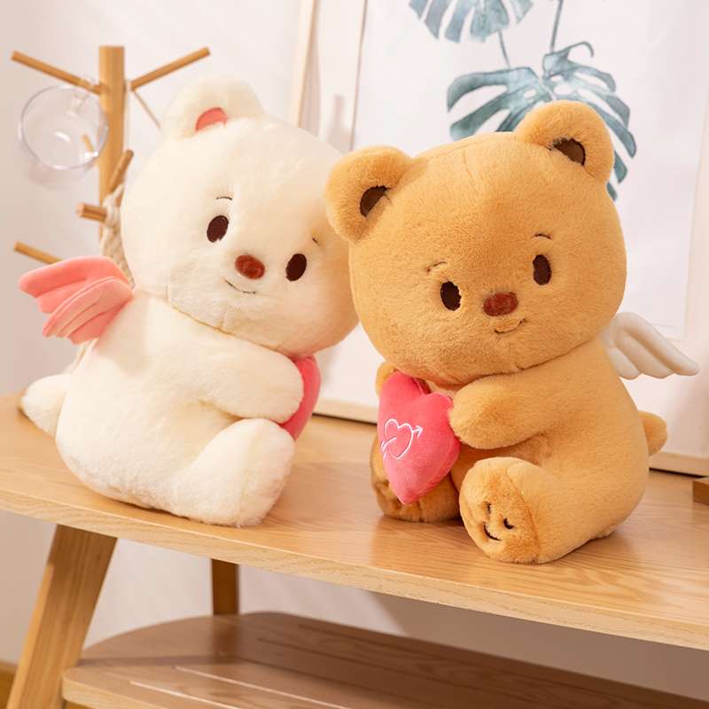 くま ぬいぐるみ｜天使の羽付きキューピッドくまぬいぐるみ くま|くま