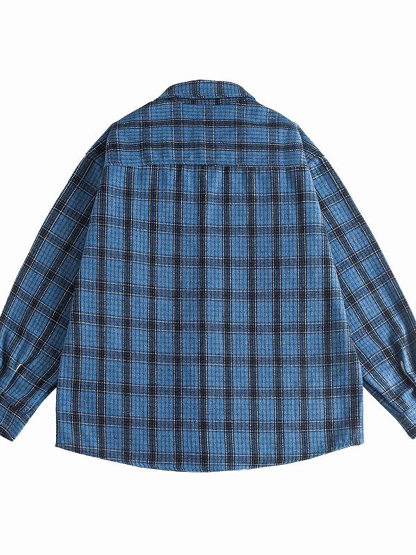 メンズ シャツ メンズ チェック柄長袖シャツ カジュアル春秋 チェック