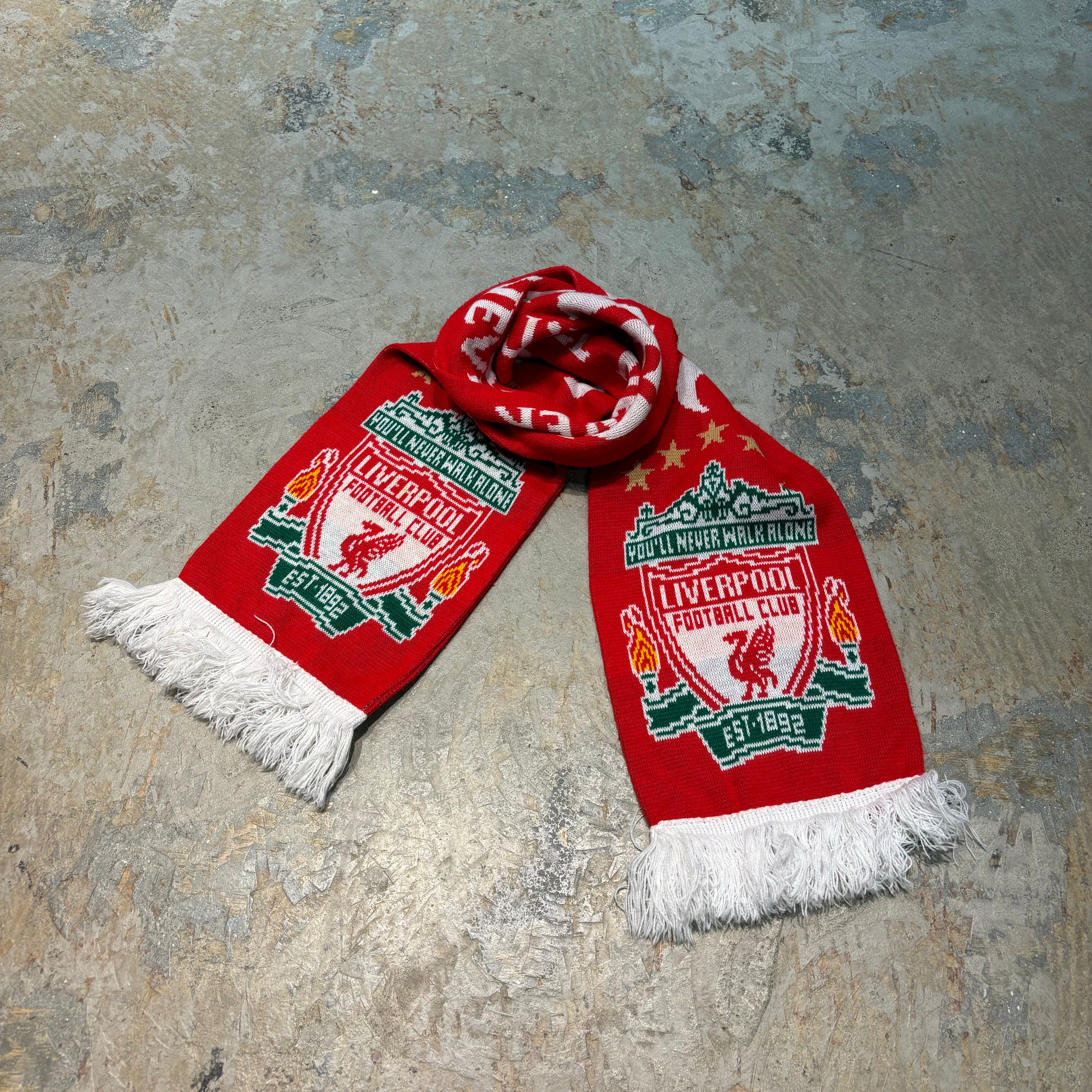 古着 サッカーマフラー /LIVERPOOL.FC/リヴァプールFC/YOU'LL NEVER