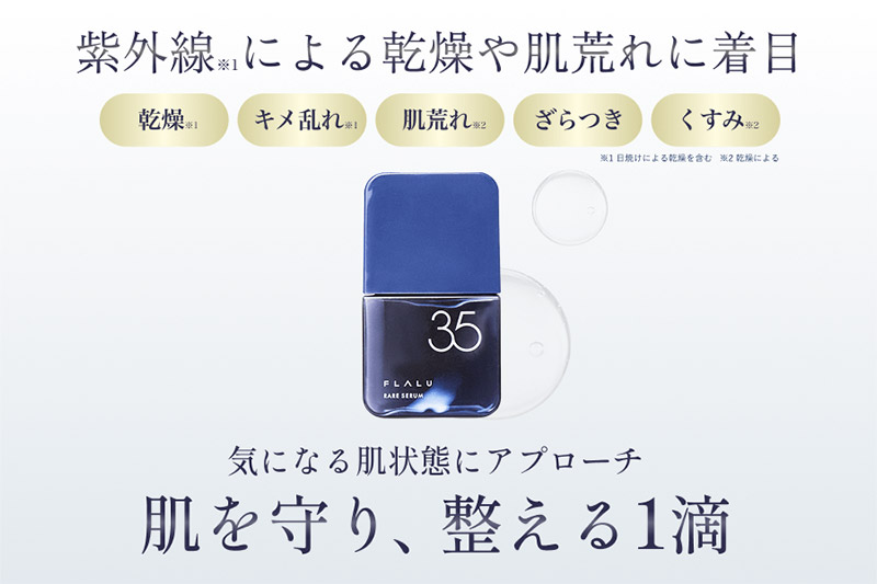 定期便3ヶ月》【FLALU】レアセラム35（美容液）2本セット／月