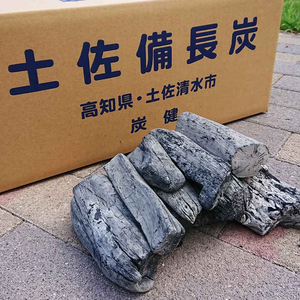 土佐備長炭12kg×2箱セット（一級/丸割混合）木炭 キャンプ アウトドア