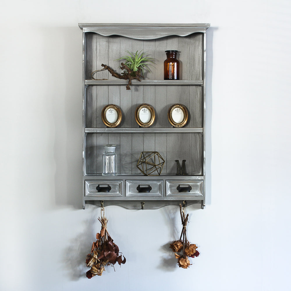 ウォールラック 商品棚 シェルフ ディスプレイ棚 飾り棚 アンティーク