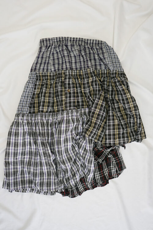Spiral boxer skirt
