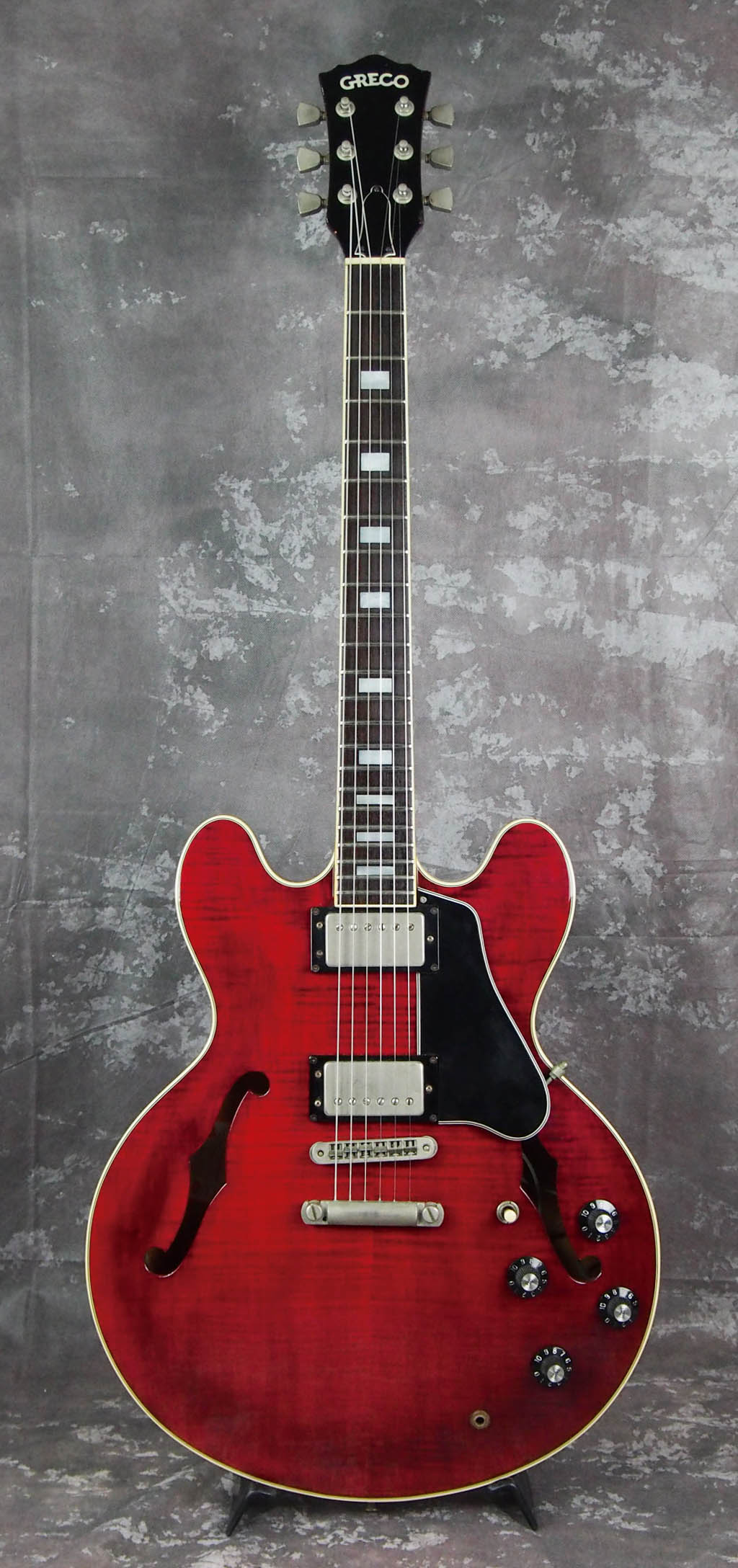 買取情報】70年代グレコの335コピーセミアコ『Greco SA700/WR STP Red