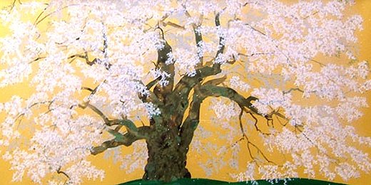 中島千波「醍醐の桜」 絵画 販売 買取 | 東京 自由が丘にある画廊