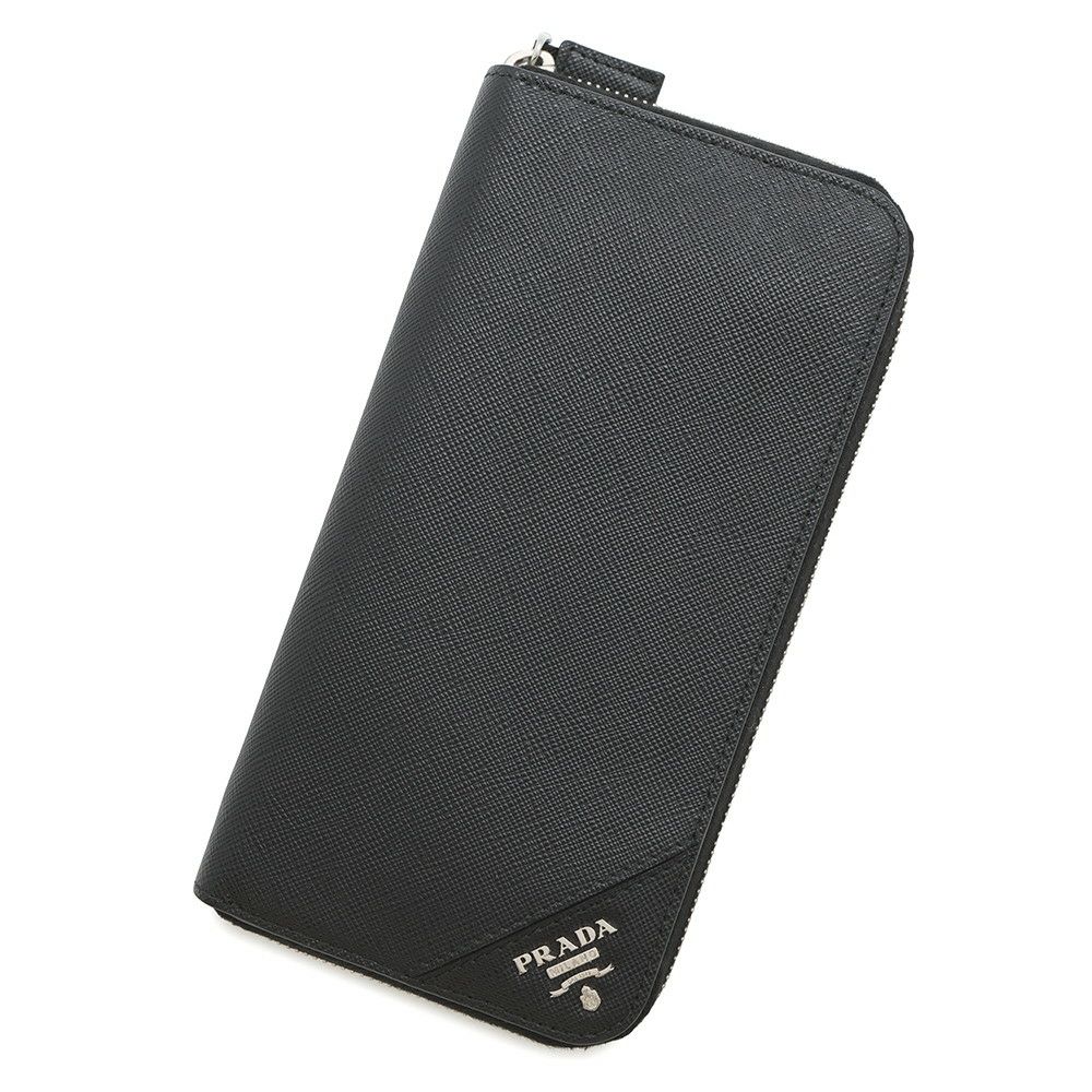プラダ 長財布 サフィアーノ ラウンドファスナー 2ML317 PRADA 財布 黒