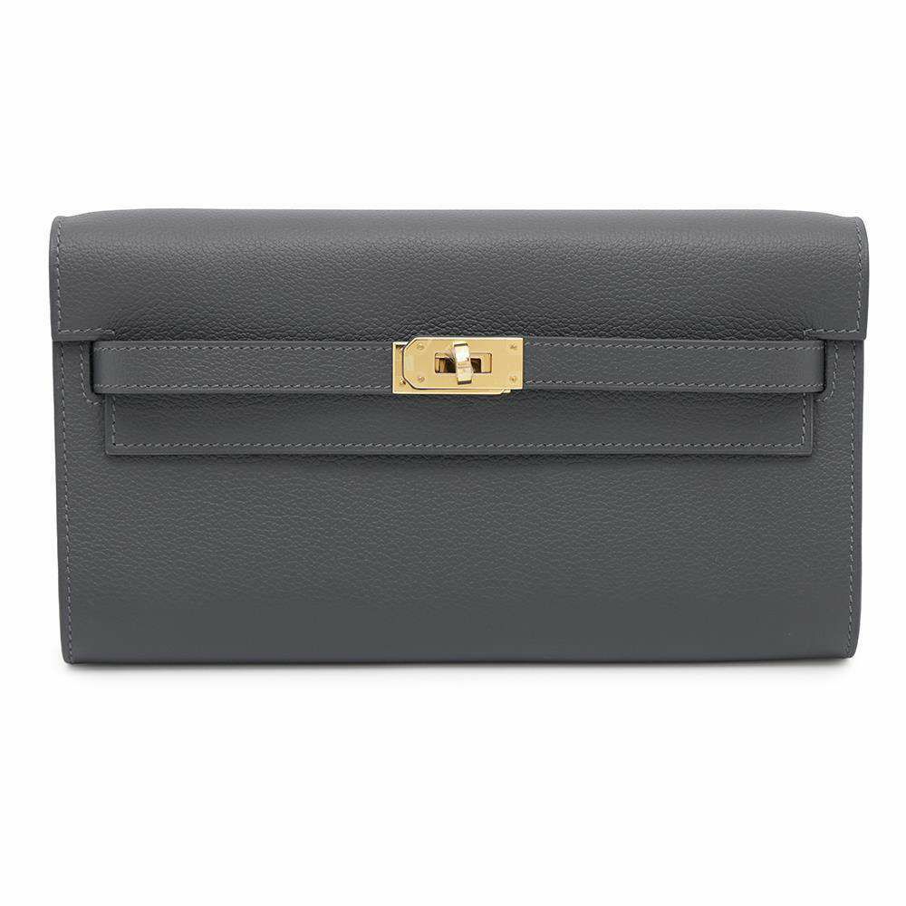 エルメス ケリーウォレット ロング トゥーゴー アルドワーズ/ゴールド