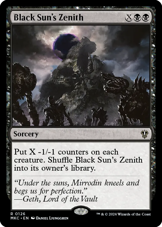 Black Sun's Zenith MTG - Mirrodin Besieged #39 (English) | Magic