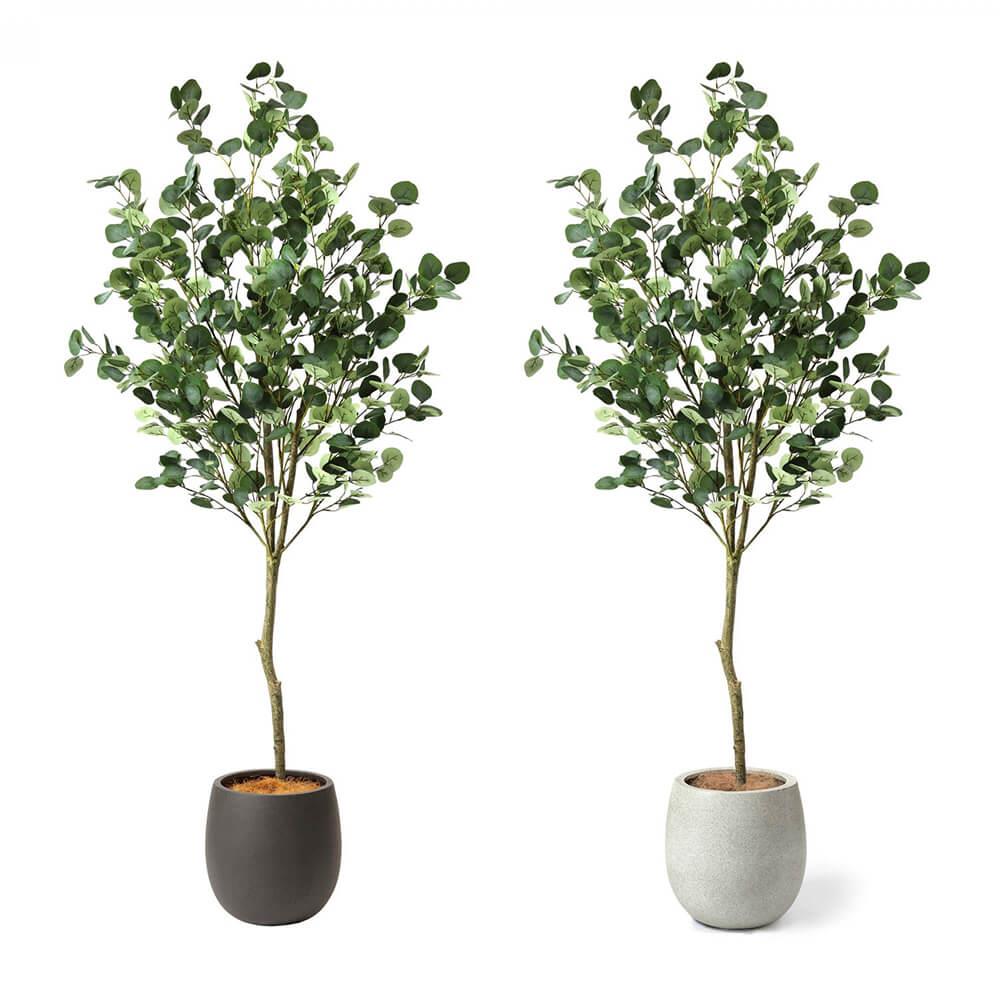 ユーカリ 高さ185cm (フェイクグリーン フロアグリーン 観葉植物 大型