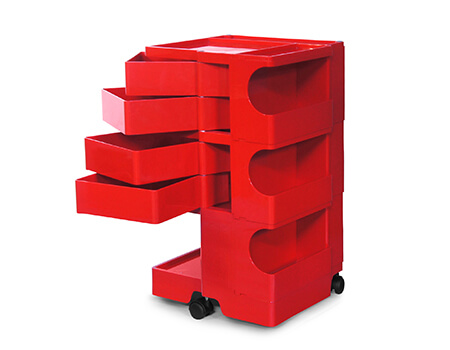 サイドワゴン オフィスワゴン イタリア製 ボビーワゴン 3段4T 幅43