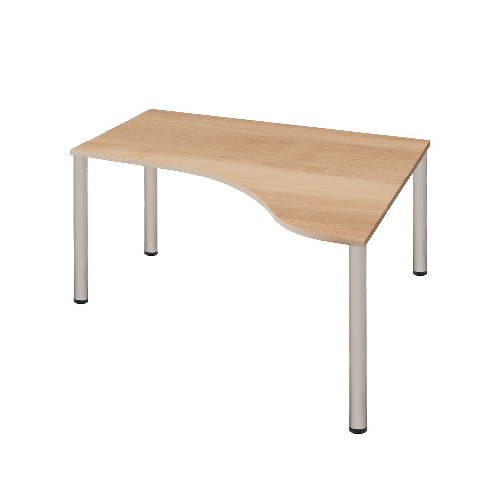 D3デスク 天板D・Eタイプ 木目 アジャスター脚 幅120cm (パソコン