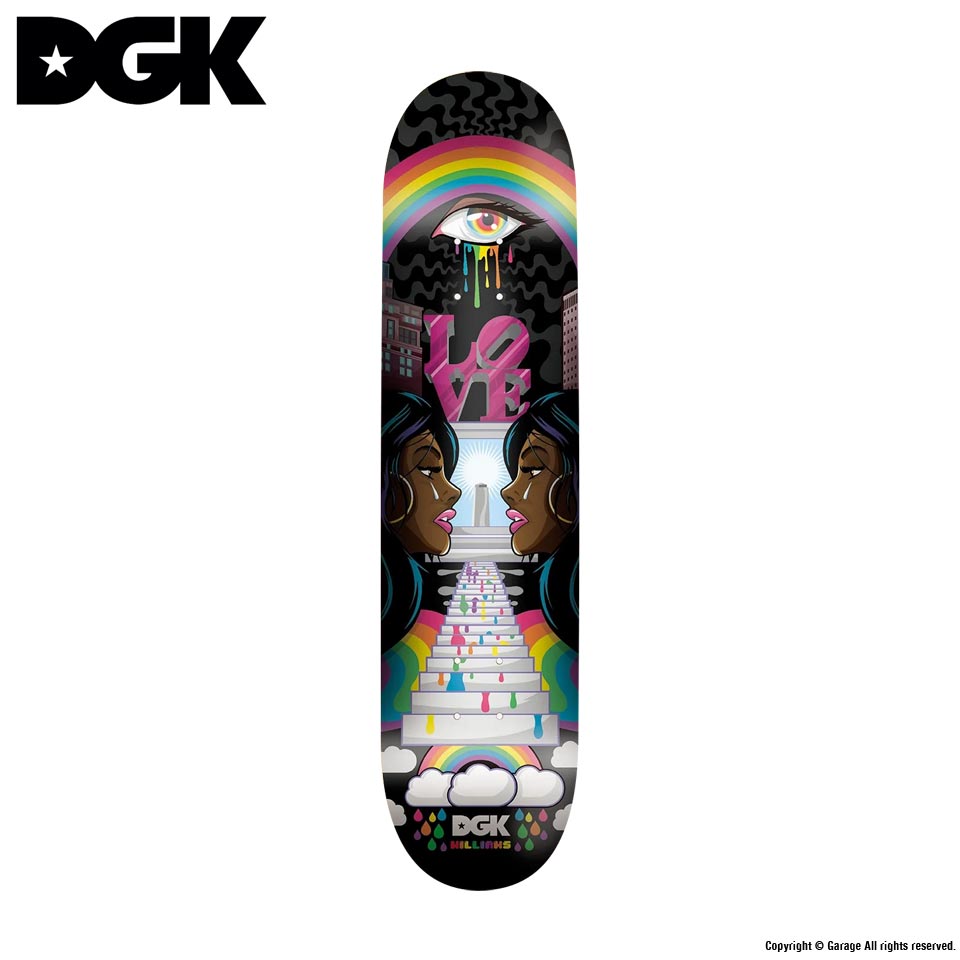 DGK SKATEBOARDS GHETTO PSYCH STEVIE 8.0 x 31.75 スケートボード