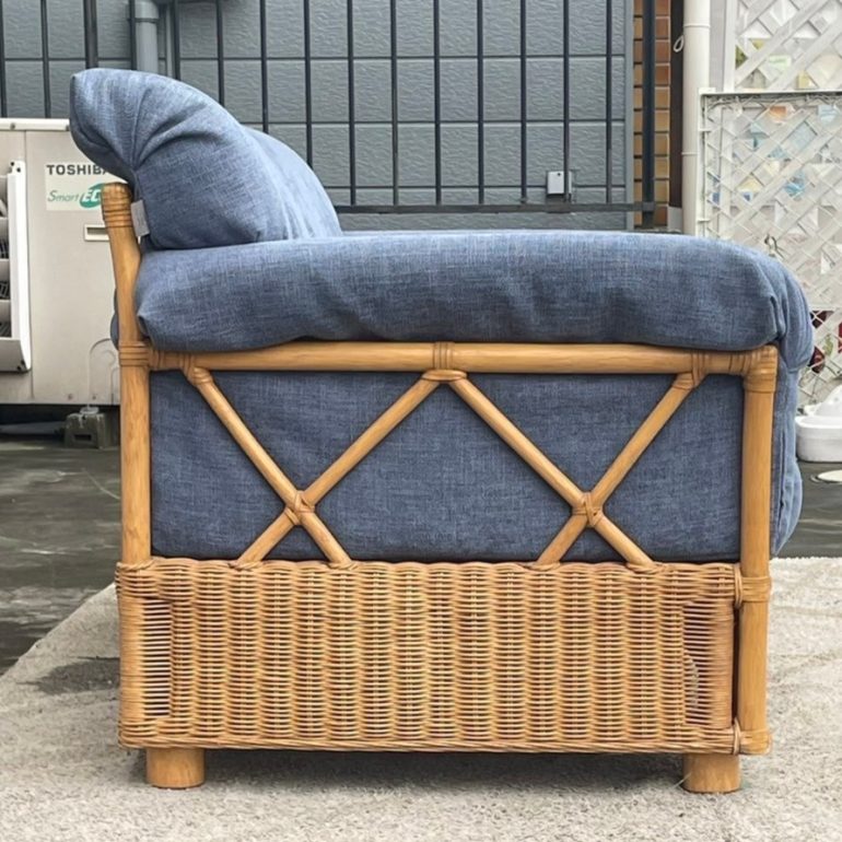 カサブランカ CASABLANCA 2Pソファ 二人掛け ラブソファ ラタン 籐家具