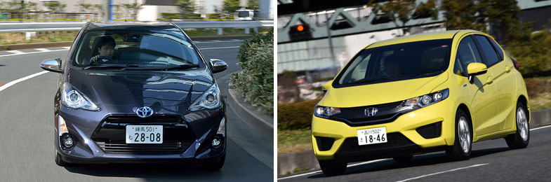 トヨタ アクア VS ホンダ フィットハイブリッド 比較リポート | クルマ
