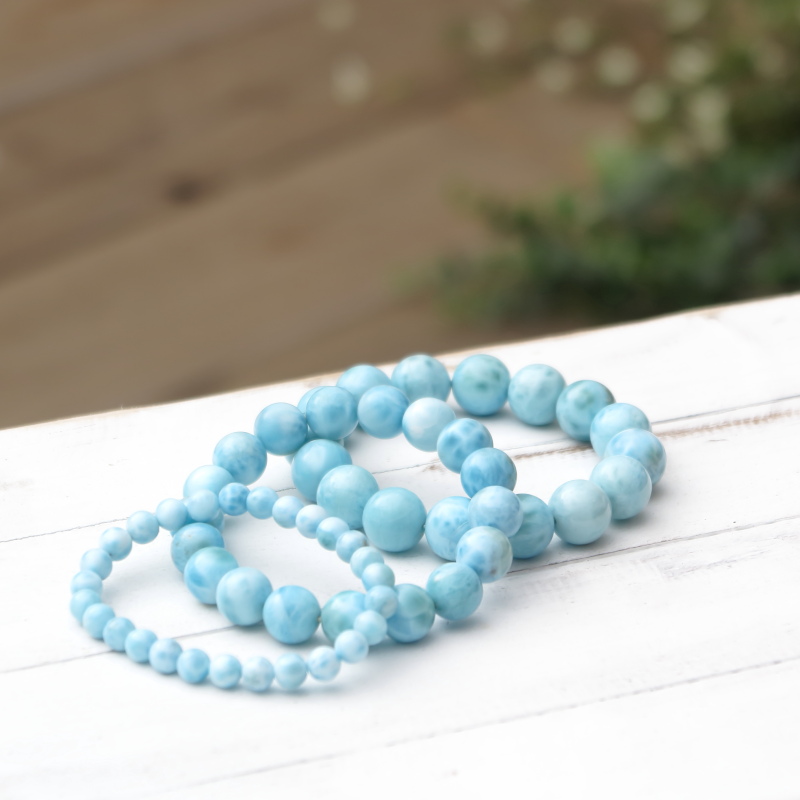 ラリマー丸玉ブレスレット 11mm｜マライカ公式通販