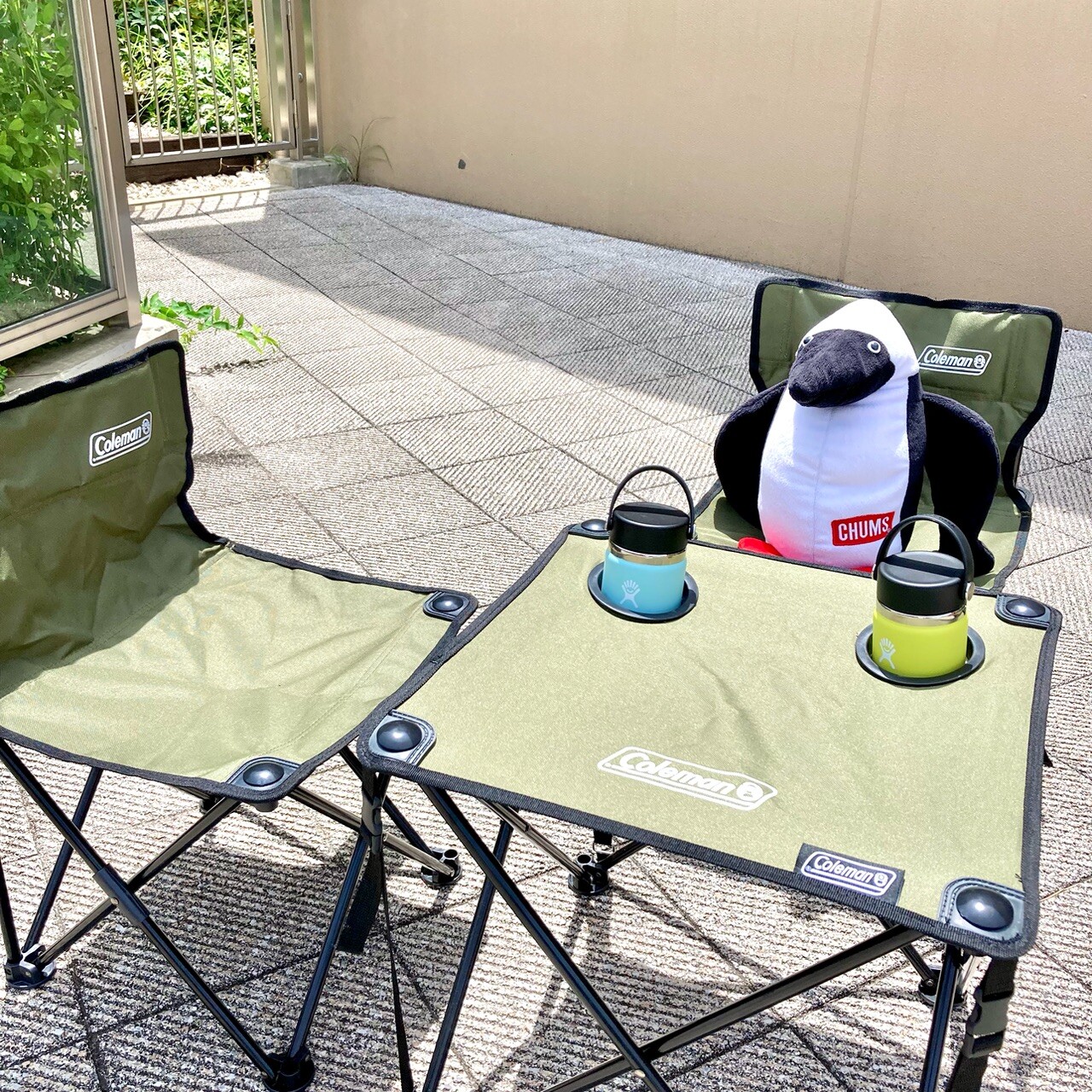 Coleman テーブルチェアセット Coleman】コンパクトチェアテーブル