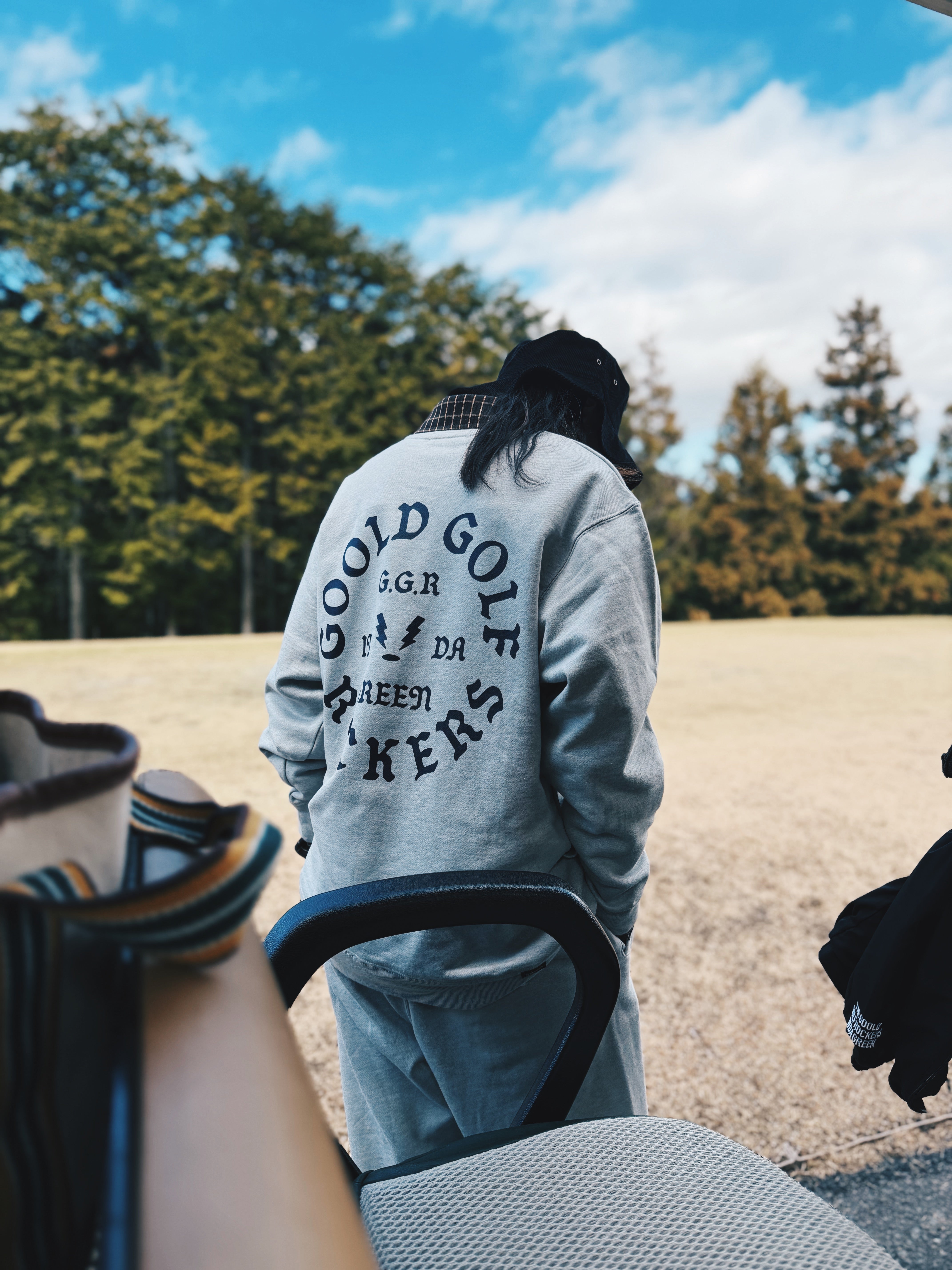 OG LOGO CORDURA®︎ CREW NECK SWEAT GRAY – GOOLD GOLF ROCKERS