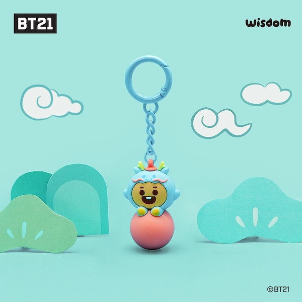 Qoo10] BT21 ミニドラゴン フィギュアキーホルダー