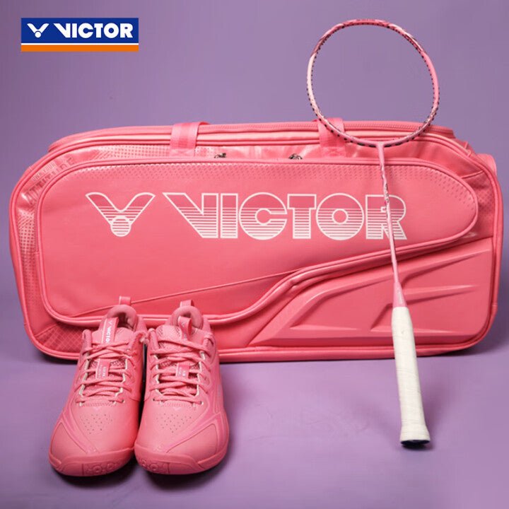 VICTOR 2025 Capsule Collection Square Bag Pink – 6 Racquets | Gem