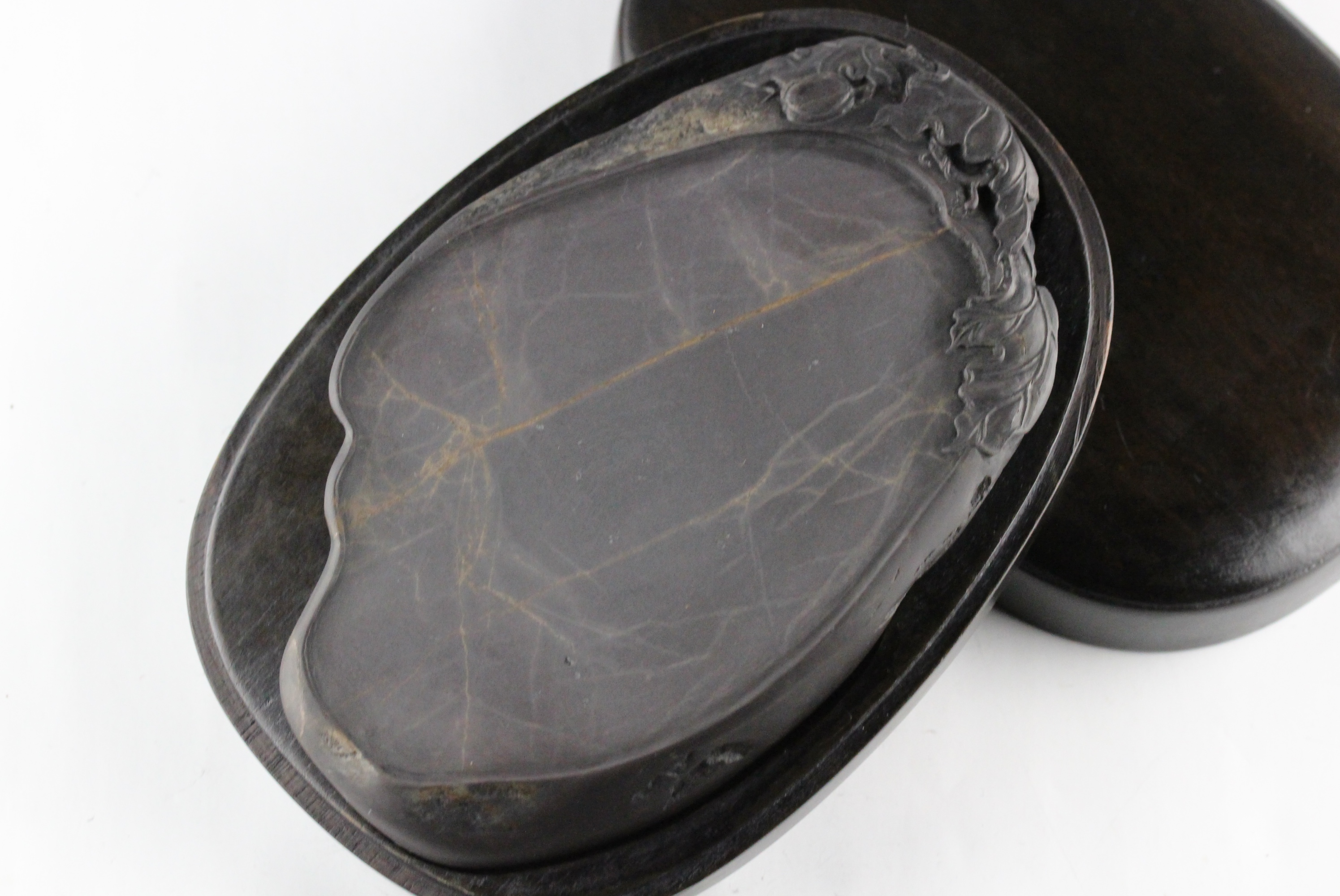 端溪硯 老坑 水巖 大西洞 金綫 青花 書道用品 端渓硯 骨董 端溪硯 老坑